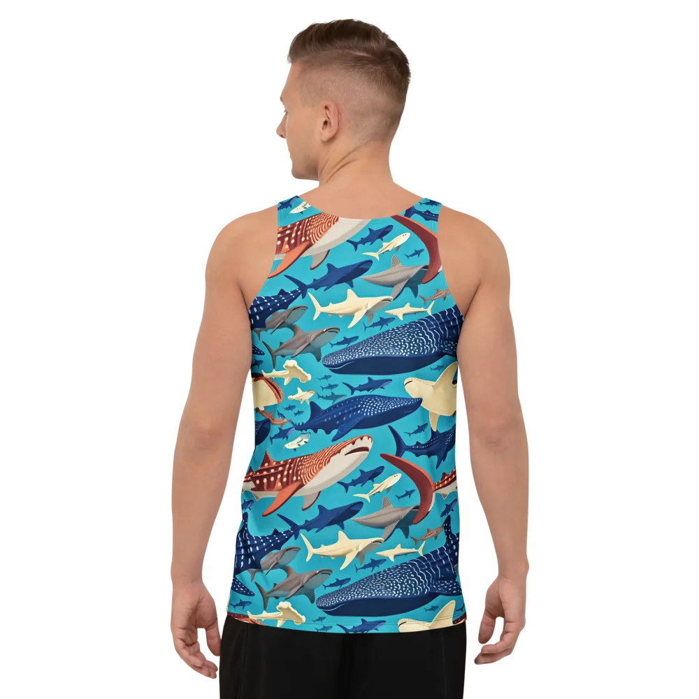 Azure Leviathan on Men's Tank Top — Back