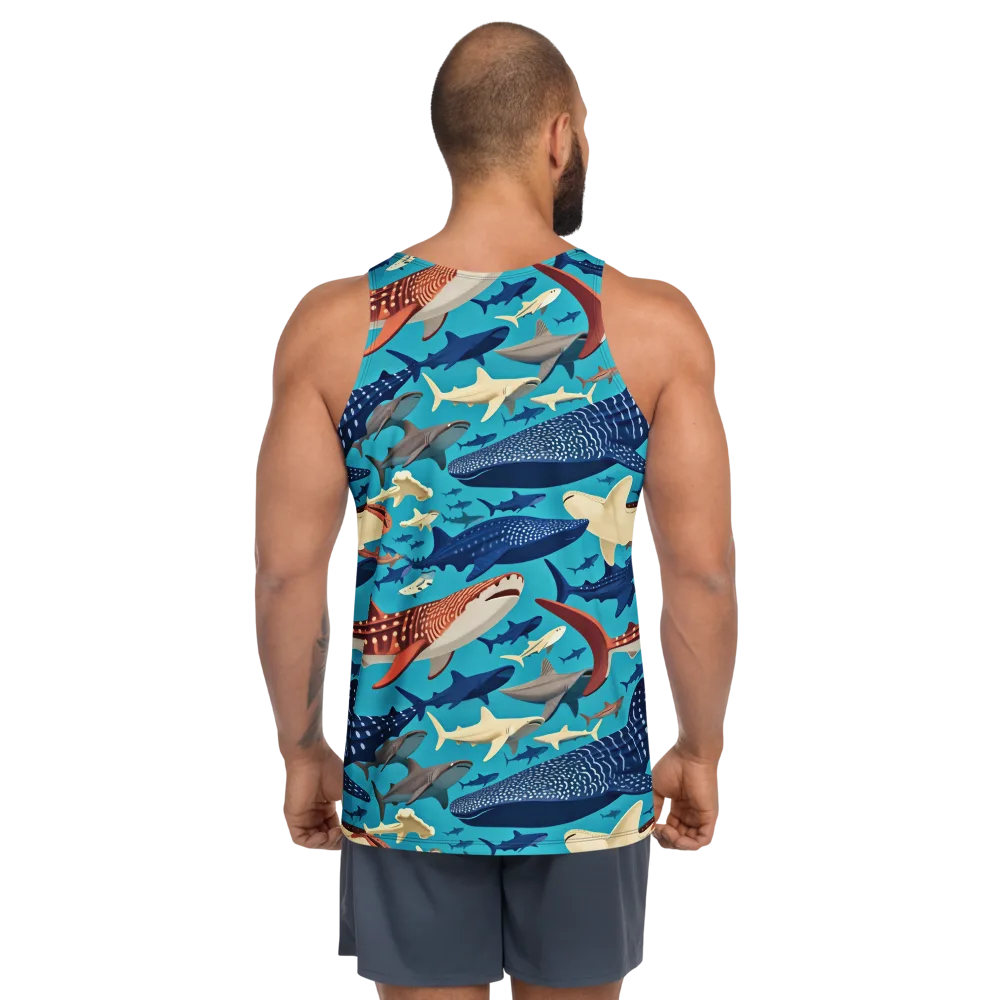 Azure Leviathan on Men's Tank Top — Back