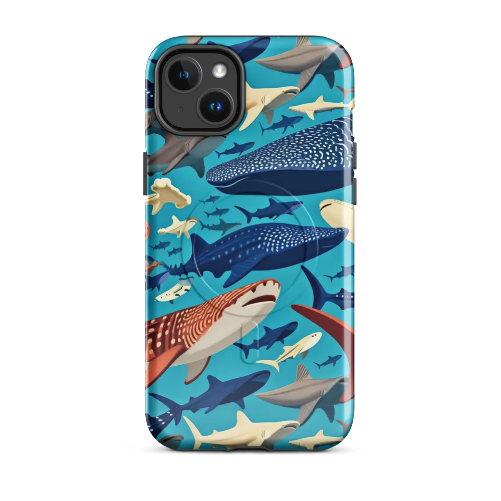 Azure Leviathan on MagSafe Tough Case for iPhone® — Front