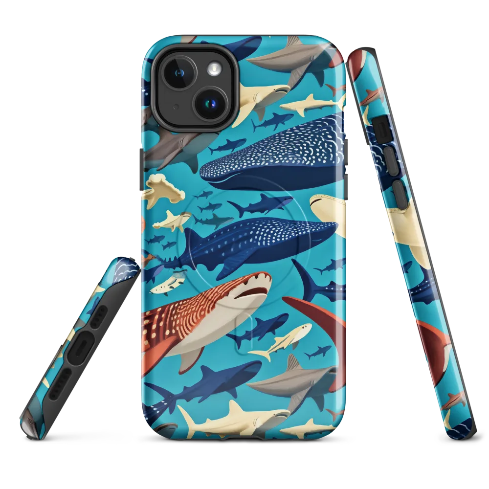 Azure Leviathan on MagSafe Tough Case for iPhone® — Front