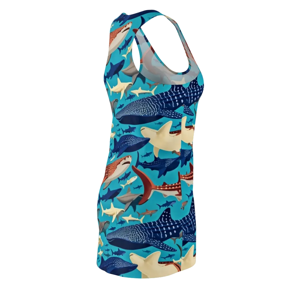 Azure Leviathan on Racerback Dress — Back Side