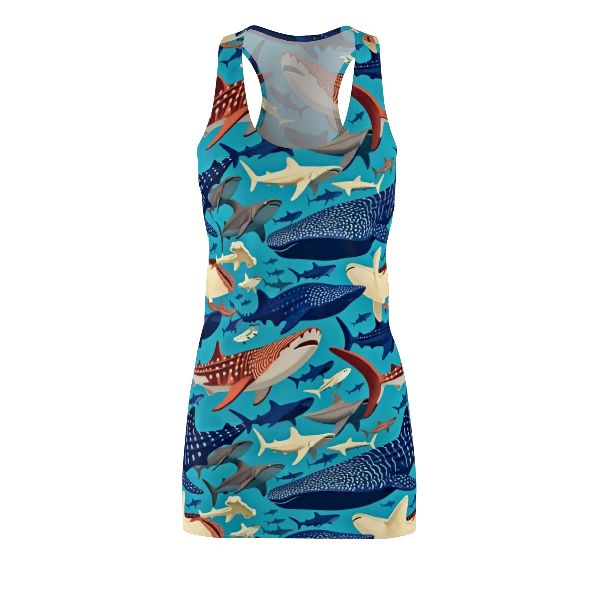 Azure Leviathan on Racerback Dress — Front
