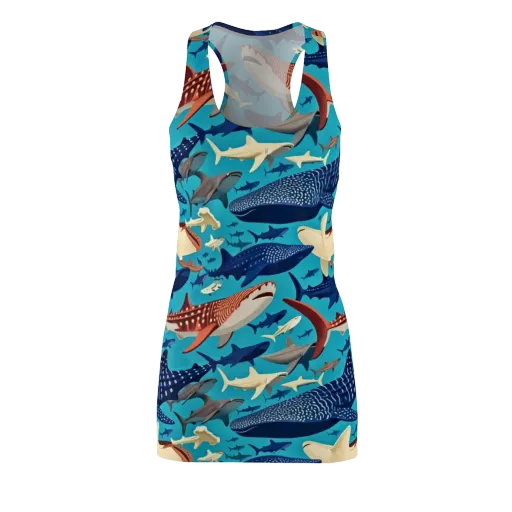 Azure Leviathan on a Racerback Dress