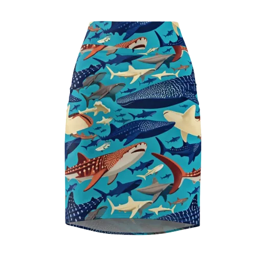 Azure Leviathan on a Pencil Skirt