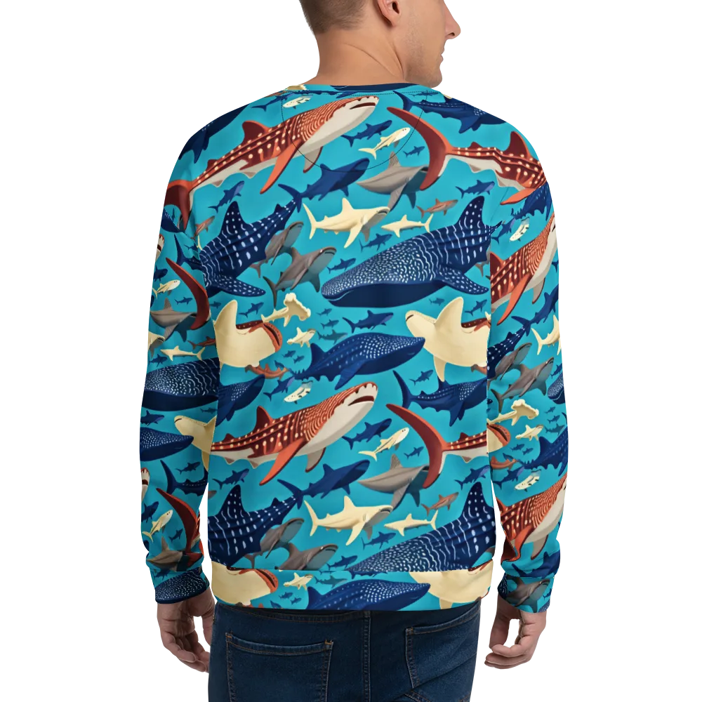 Azure Leviathan on Sweatshirt — Back