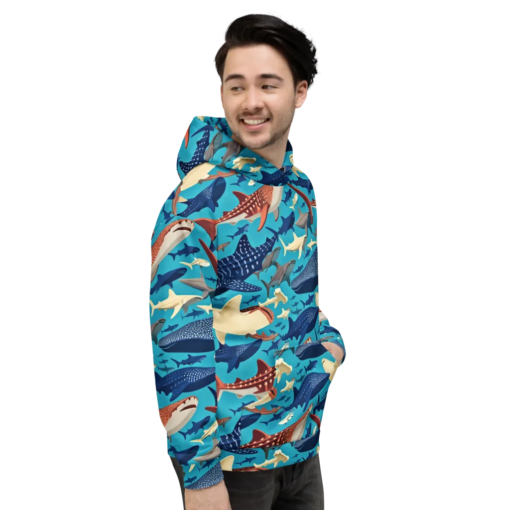 Azure Leviathan on Hoodie — Right