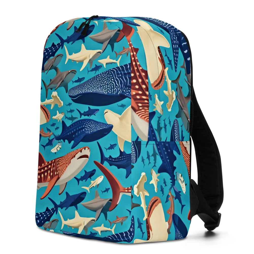 Azure Leviathan on Minimalist Backpack — Left