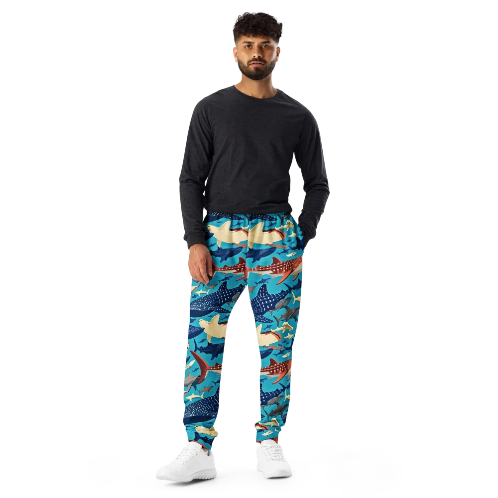 Azure Leviathan on Men's Joggers — Front