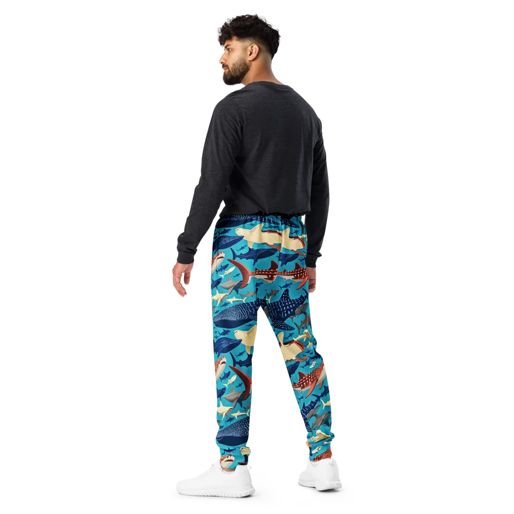 Azure Leviathan on Men's Joggers — Back