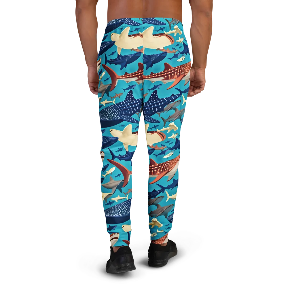 Azure Leviathan on Men's Joggers — Back