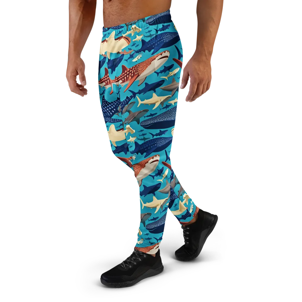 Azure Leviathan on Men's Joggers — Left