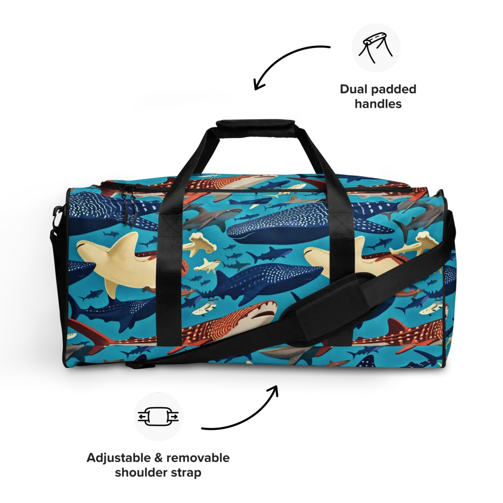 Azure Leviathan on Duffle Bag — Front