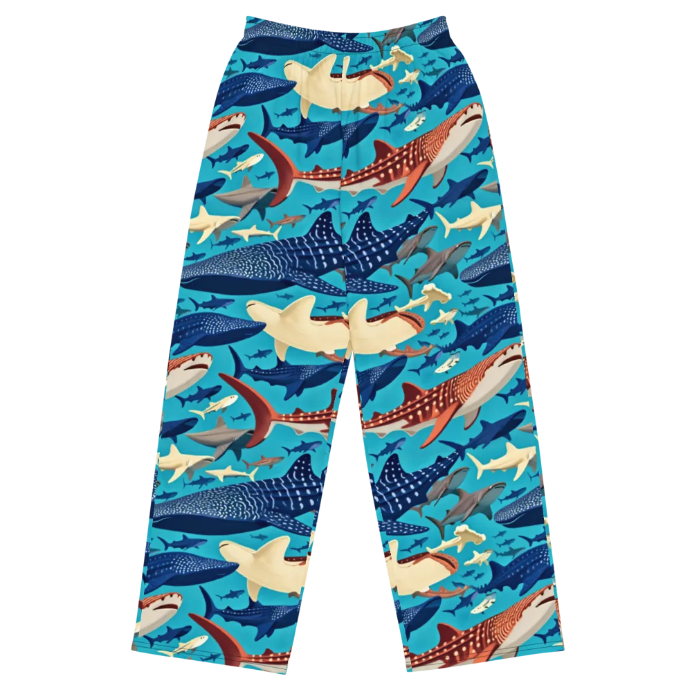 Azure Leviathan on Wide-Leg Pants — Front