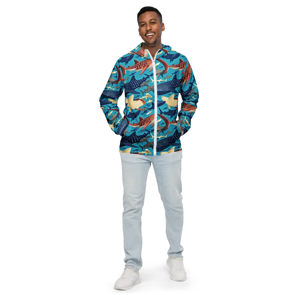 Azure Leviathan on Men's Windbreaker — Front