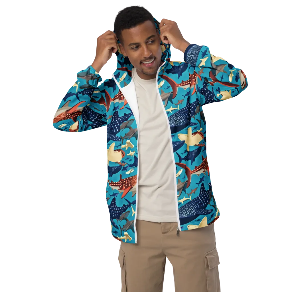 Azure Leviathan on Men's Windbreaker — Front