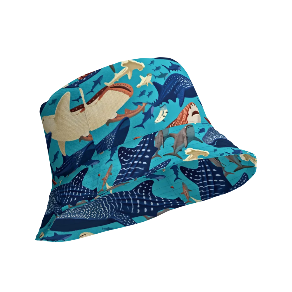 Azure Leviathan on Reversible Bucket Hat — Product details Outside