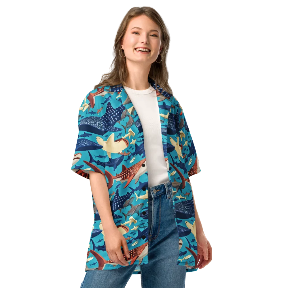 Azure Leviathan on Button Shirt — Front