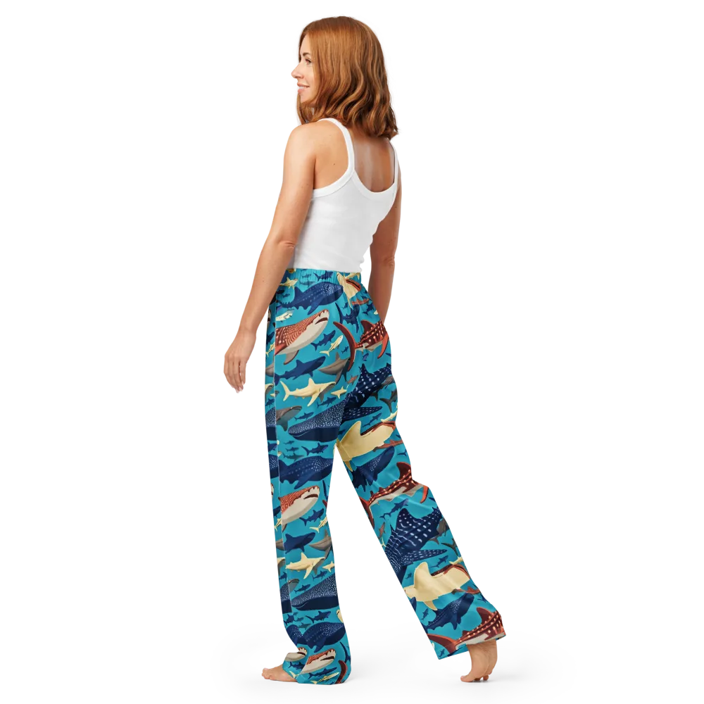 Azure Leviathan on Women's Pajama Pants — Back
