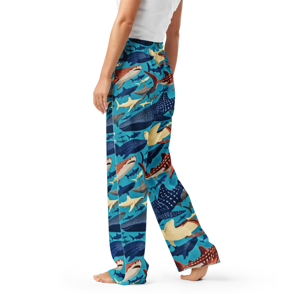 Azure Leviathan on Women's Pajama Pants — Left