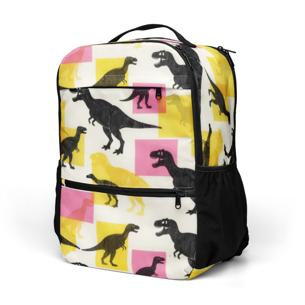 Neon Cretaceous on Utility Backpack — Left Front