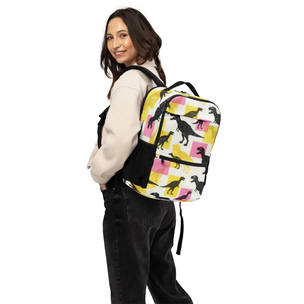 Neon Cretaceous on Utility Backpack — Back