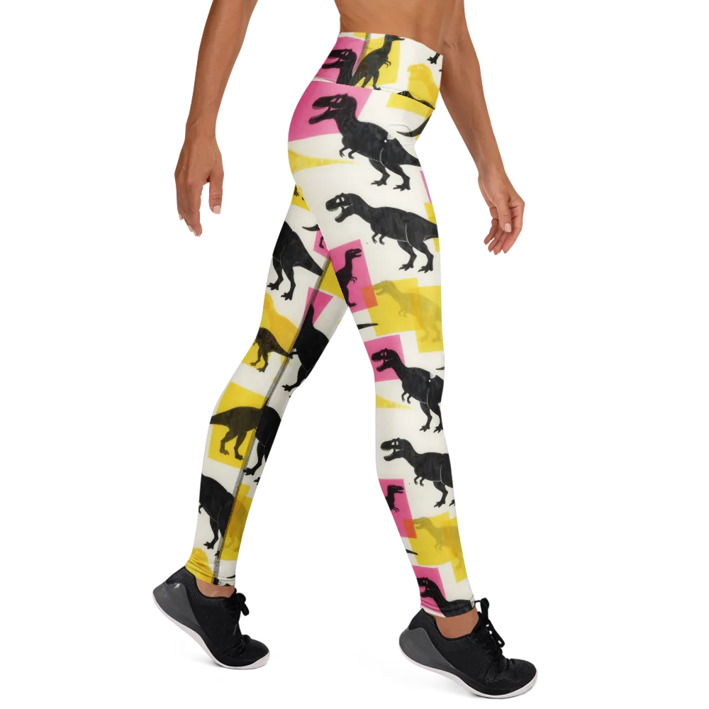 Neon Cretaceous on Yoga Leggings — Right