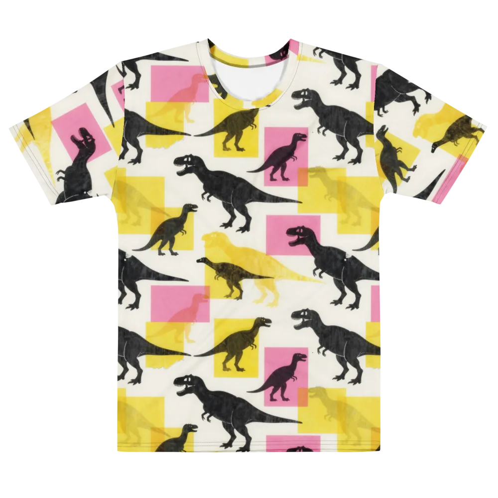 Neon Cretaceous on Men's Cotton Crew Neck T-Shirt — Front