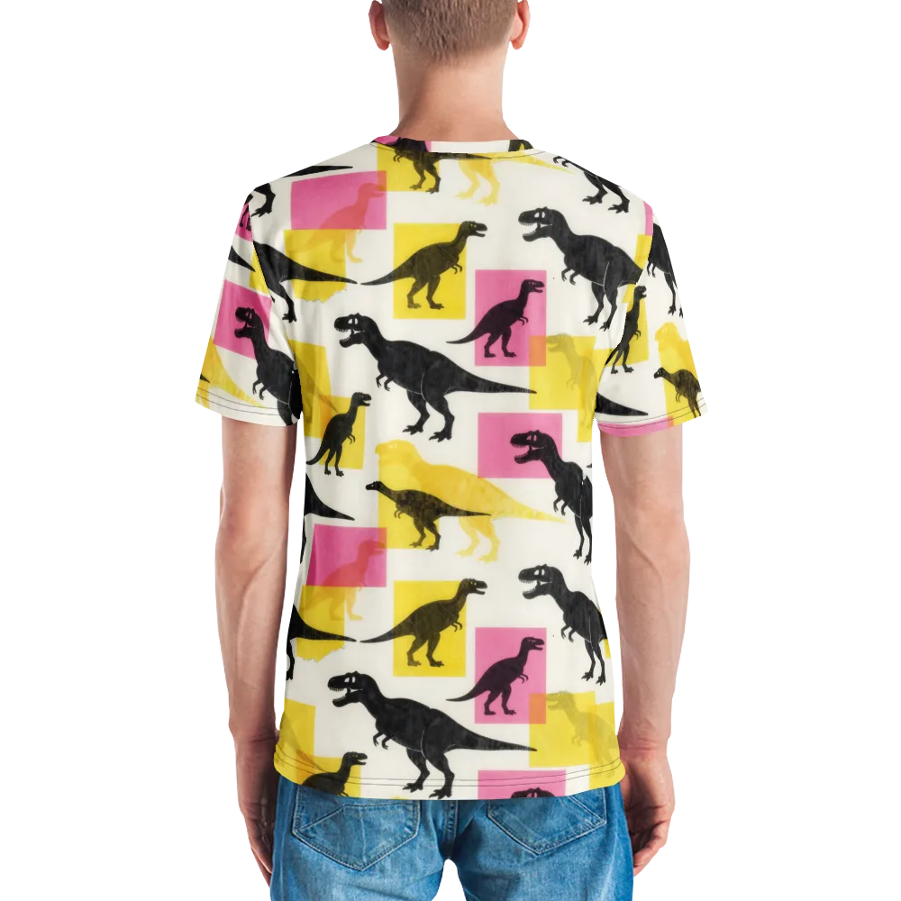 Neon Cretaceous on Men's Crew Neck T-Shirt — Back