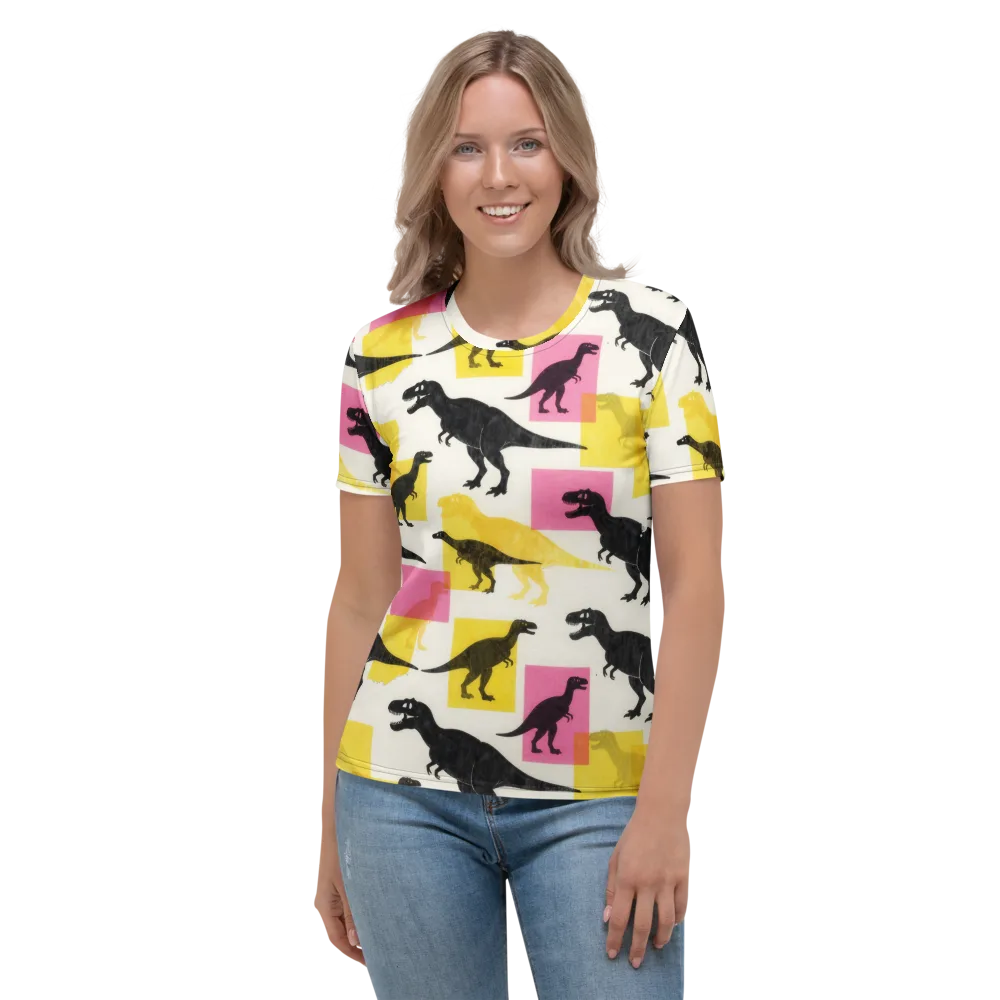 Neon Cretaceous on Women's Crew Neck T-Shirt — Front