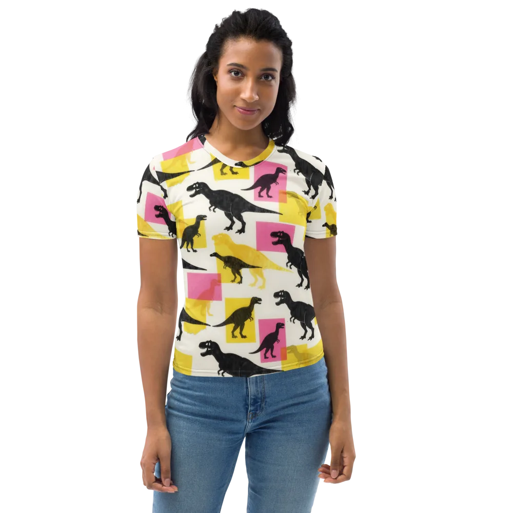 Neon Cretaceous on Women's Crew Neck T-Shirt — Front