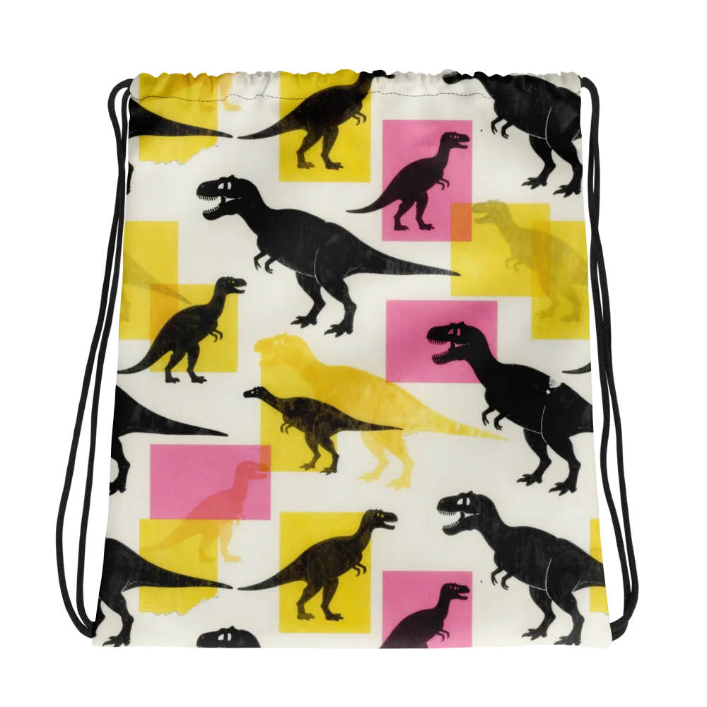 Neon Cretaceous on Drawstring Bag — Photo