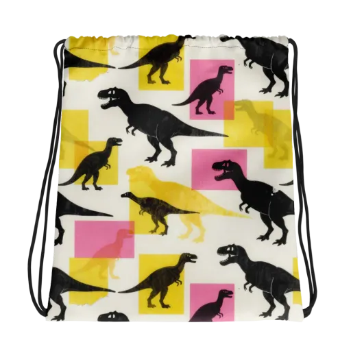Neon Cretaceous on a Drawstring Bag