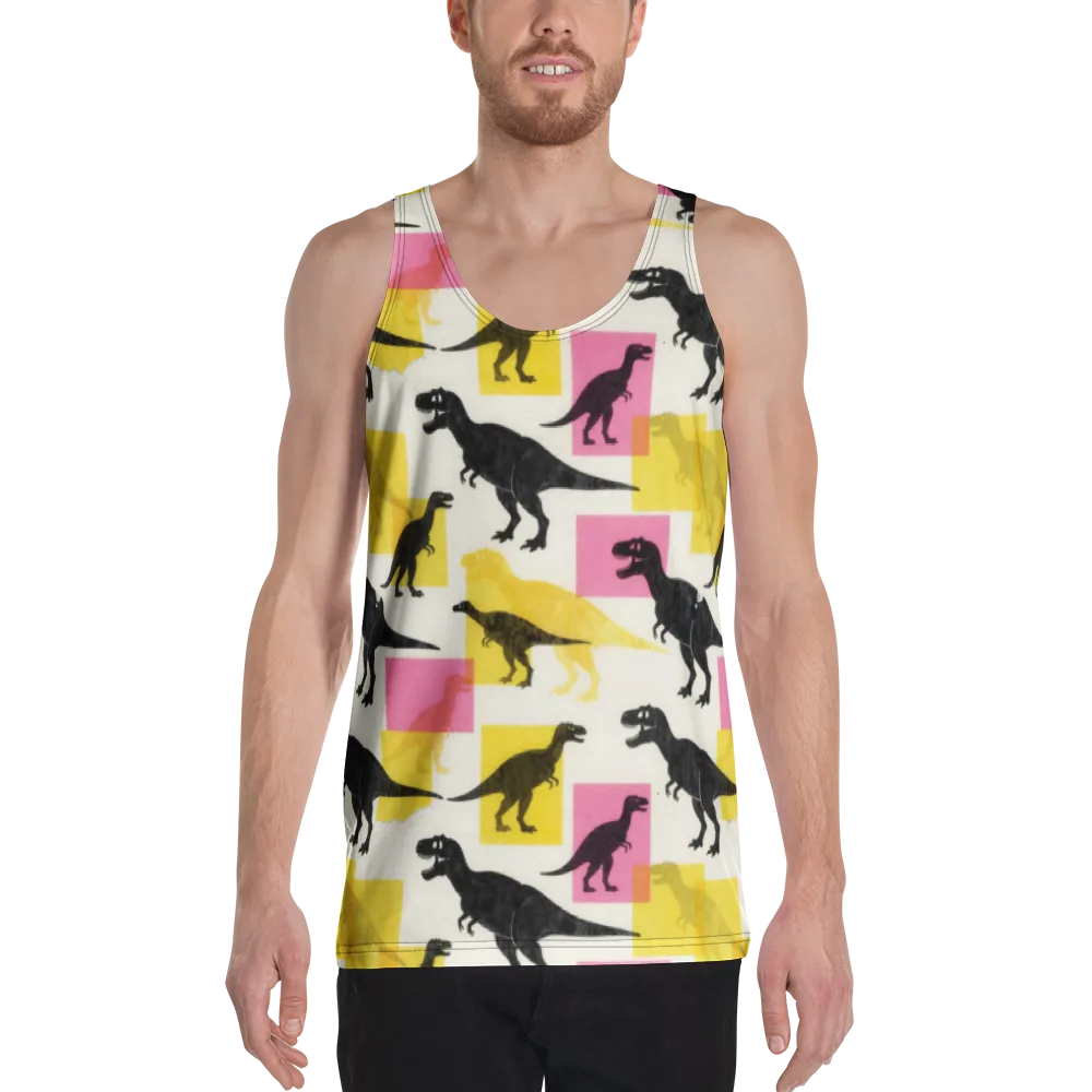 Neon Cretaceous on Men's Tank Top — Front