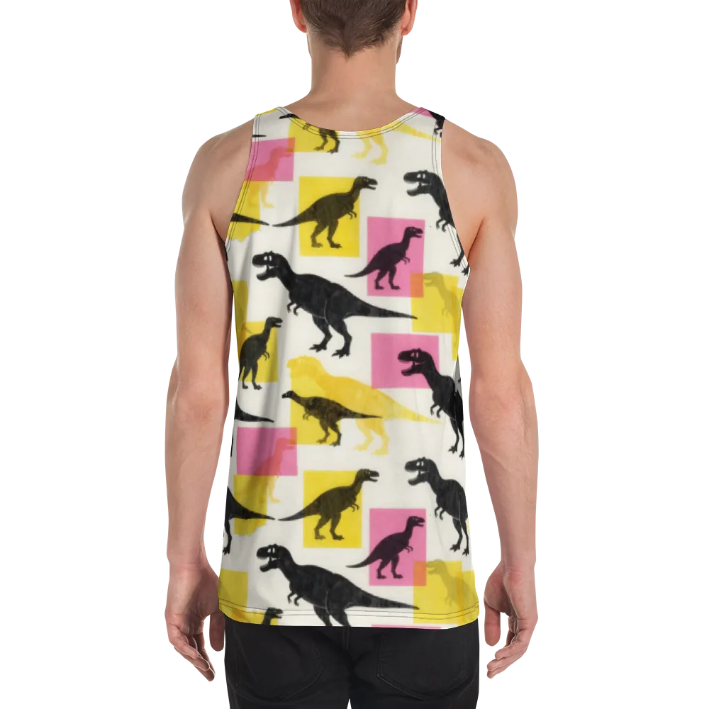 Neon Cretaceous on Men's Tank Top — Back