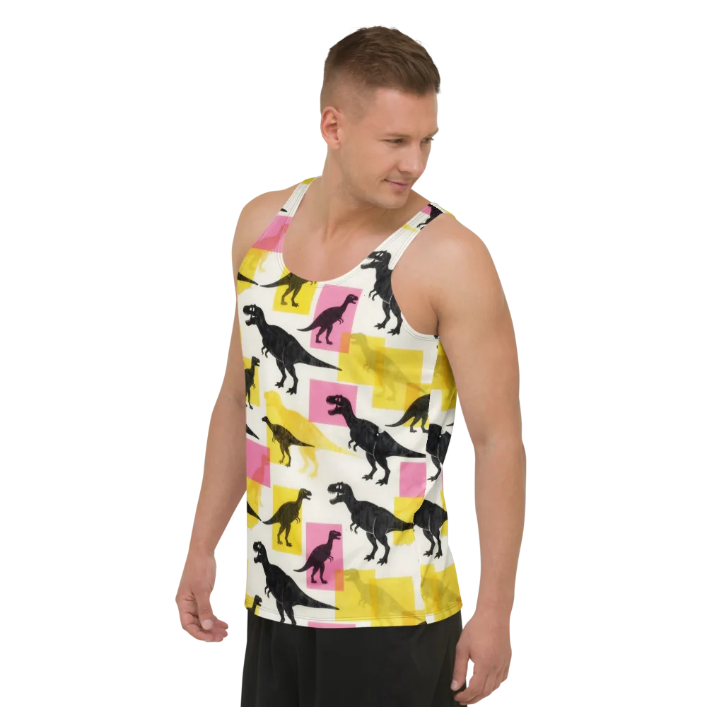 Neon Cretaceous on Men's Tank Top — Left Front