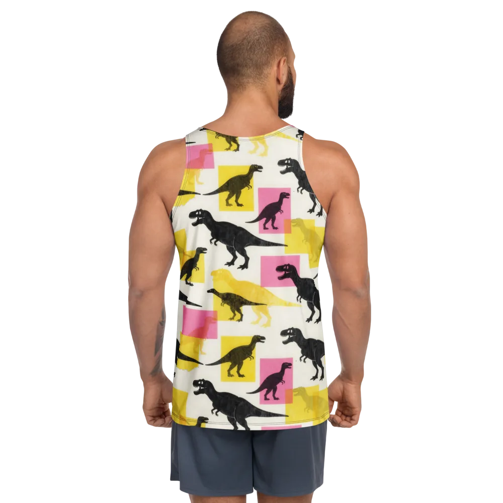 Neon Cretaceous on Men's Tank Top — Back