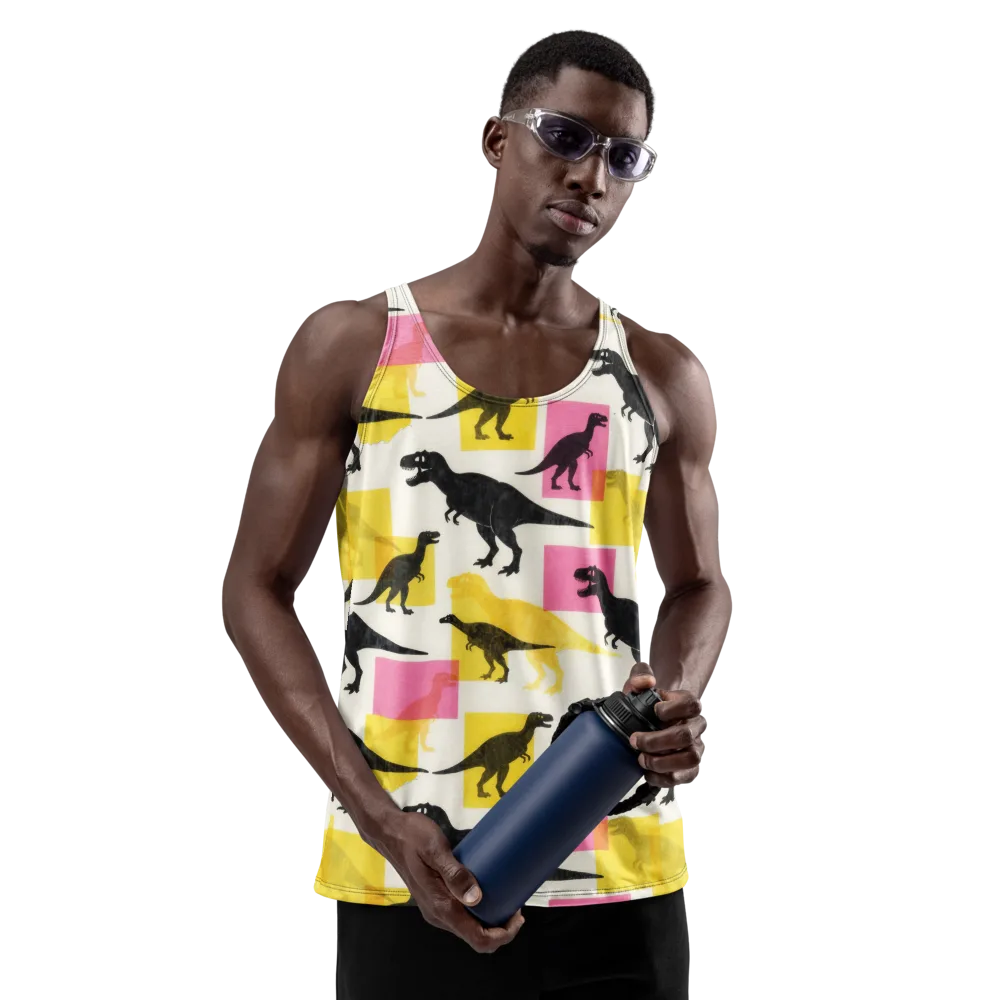 Neon Cretaceous on Men's Tank Top — Front