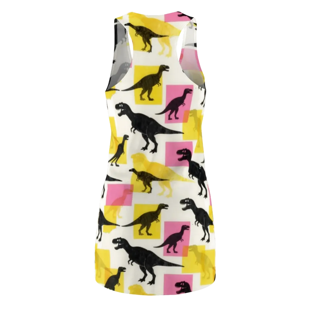 Neon Cretaceous on Racerback Dress — Back