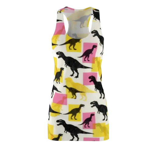 Neon Cretaceous on a Racerback Dress