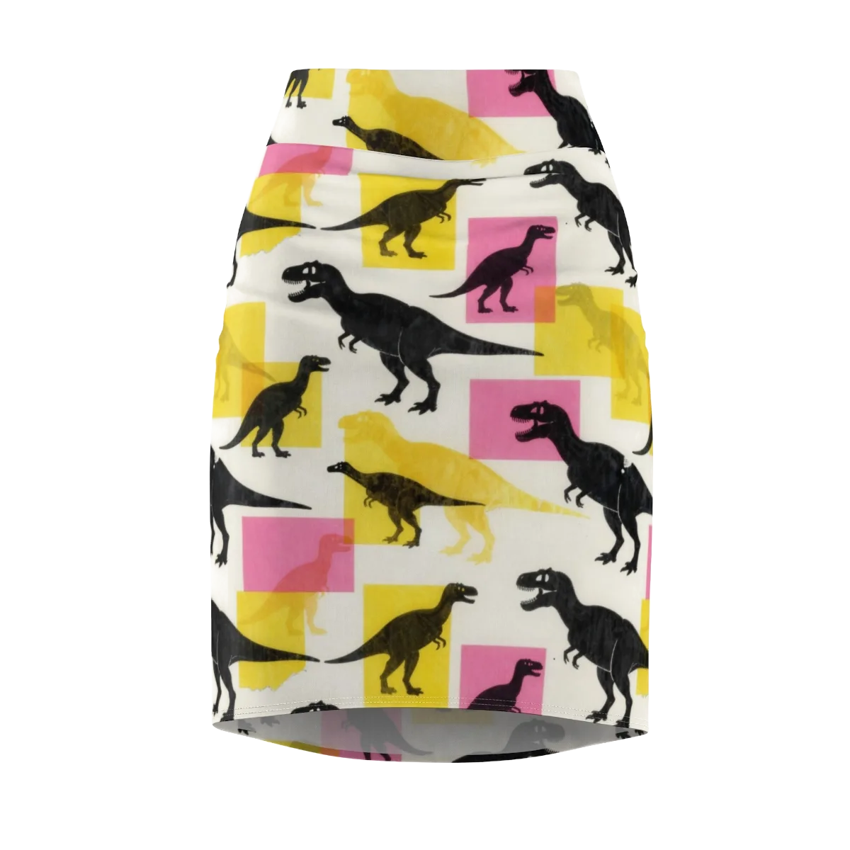 Neon Cretaceous on Pencil Skirt — Front