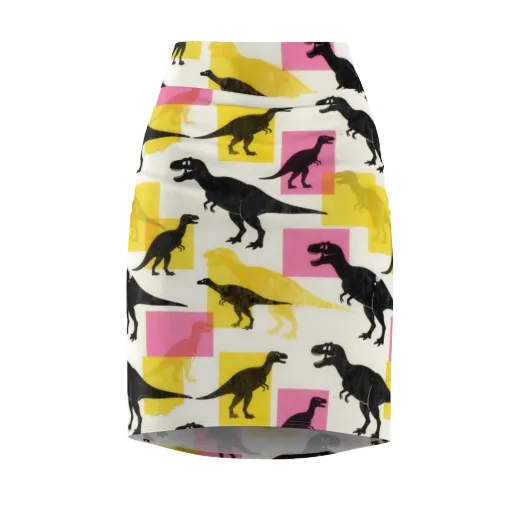 Neon Cretaceous on a Pencil Skirt