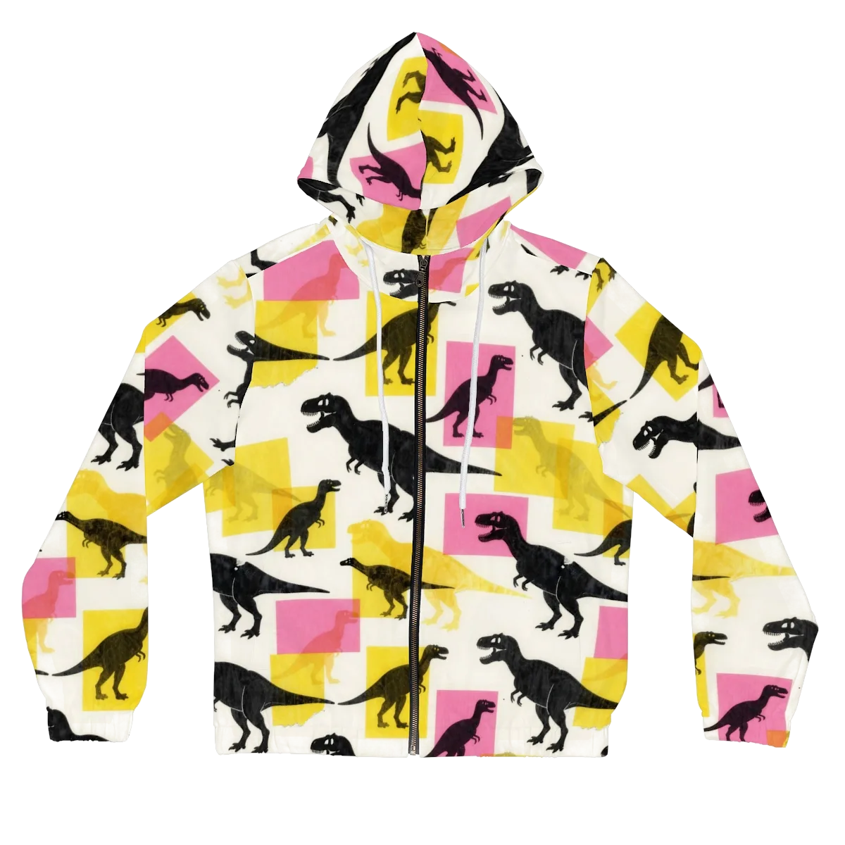 Neon Cretaceous on Women's Full-Zip Hoodie — Front