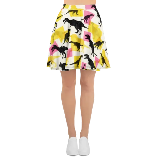 Neon Cretaceous on a Skater Skirt