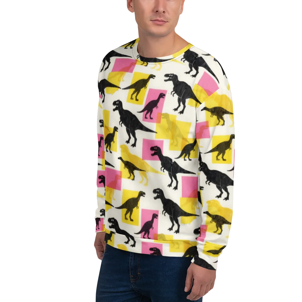 Neon Cretaceous on Sweatshirt — Left Front