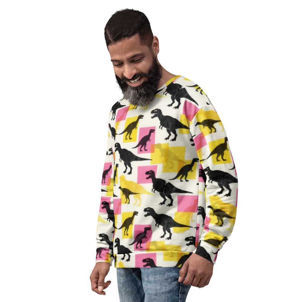 Neon Cretaceous on Sweatshirt — Left Front