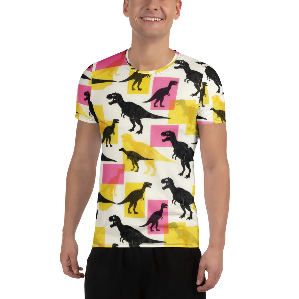 Neon Cretaceous on Men's Athletic T-Shirt — Front