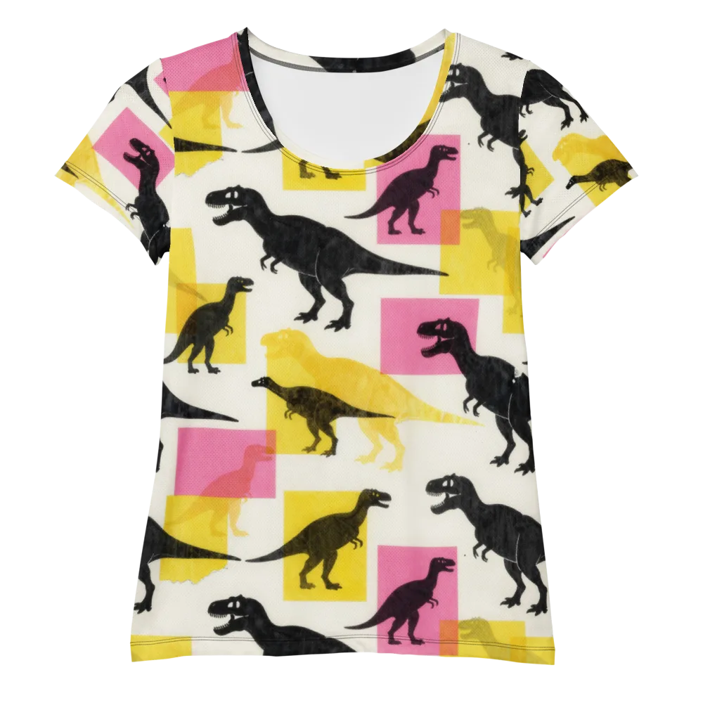 Neon Cretaceous on Women's Athletic T-Shirt — Front