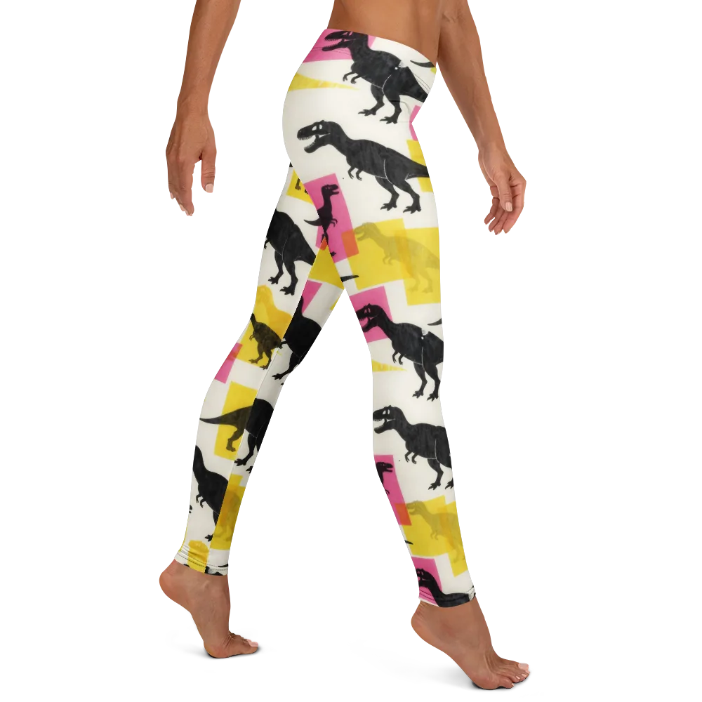 Neon Cretaceous on Leggings — Right