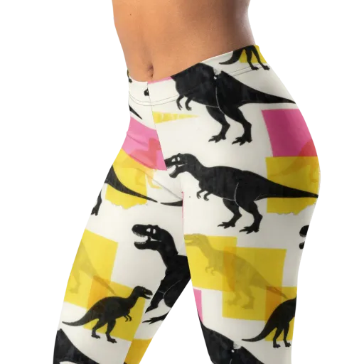 Neon Cretaceous on a Leggings