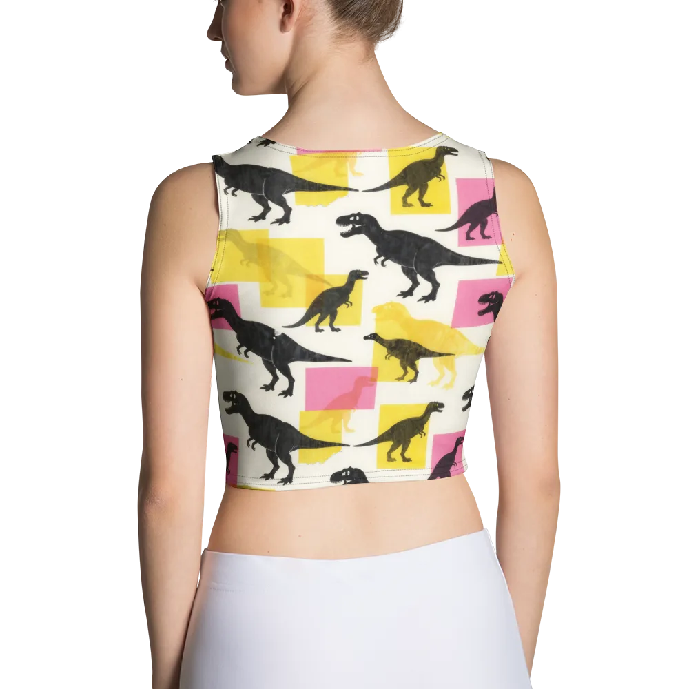 Neon Cretaceous on Crop Top — Back